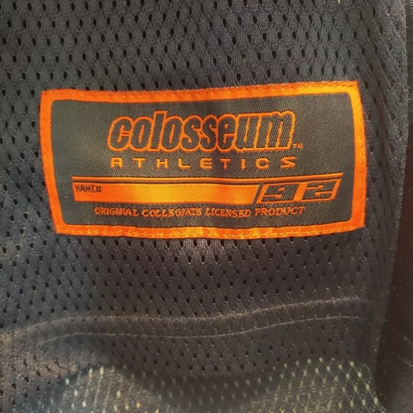 Virginia Cavaliers Boys Size Large Navy Blue Road Football Jersey. NWOT - Picture 5 of 6